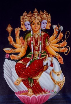 indio Painting - Diosa Gayatri de la India